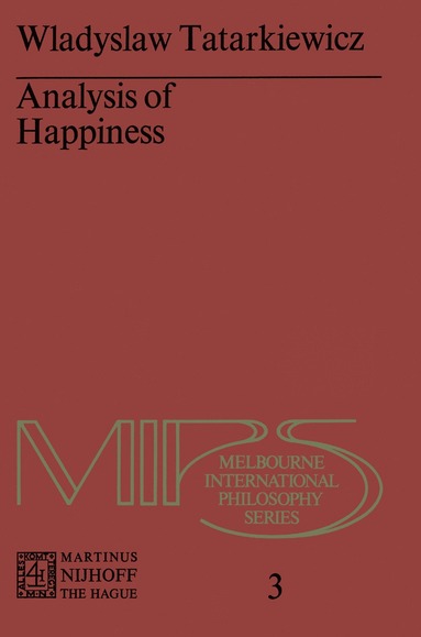 bokomslag Analysis of Happiness