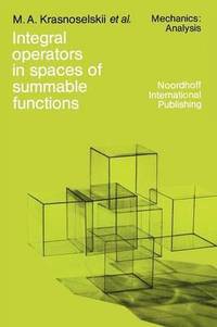 bokomslag Integral operators in spaces of summable functions