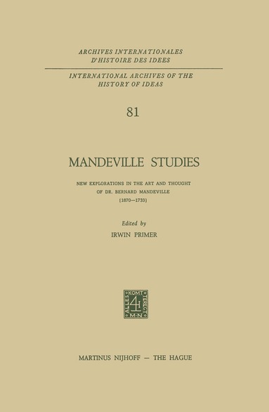bokomslag Mandeville Studies
