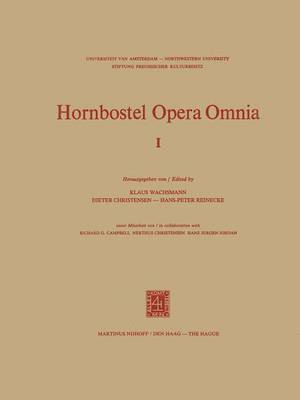 Hornbostel Opera Omnia 1