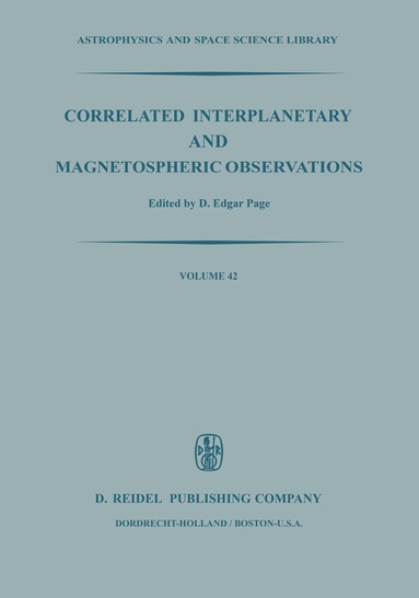 D.E. Page - Correlated Interplanetary and Magnetospheric Observations, Häftad