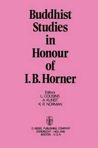 bokomslag Buddhist Studies in Honour of I.B. Horner