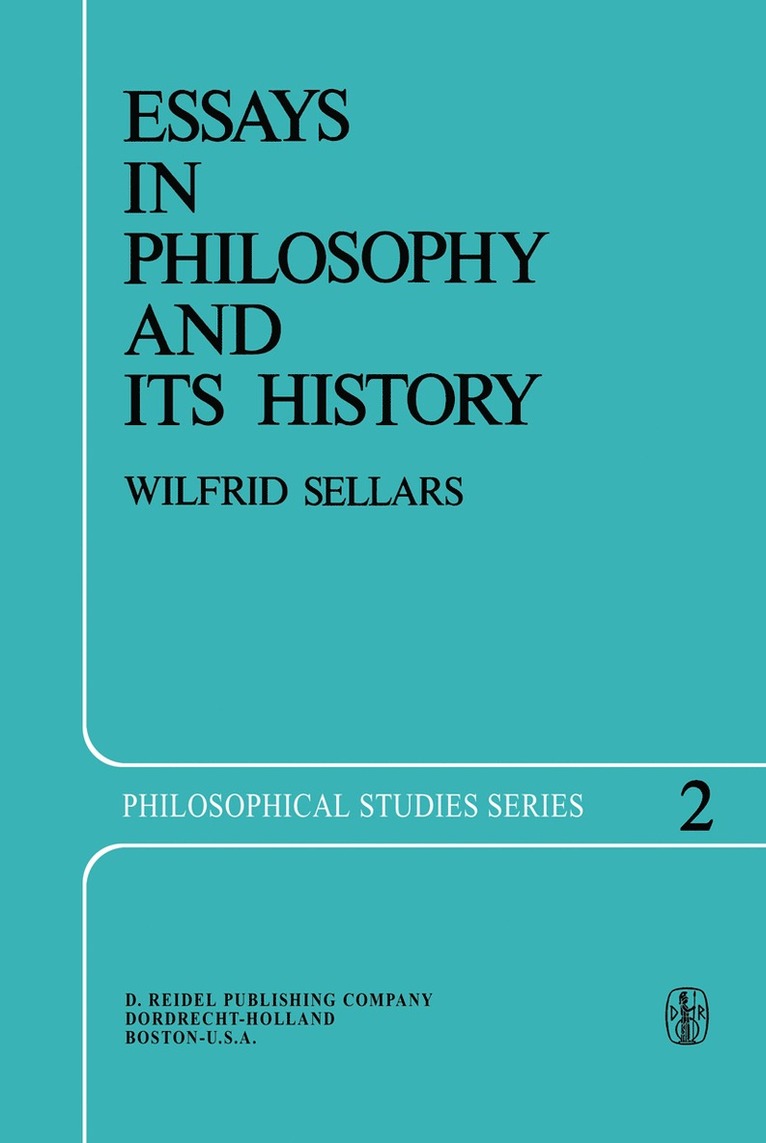 Wilfrid Sellars - Essays in Philosophy and Its History, Häftad