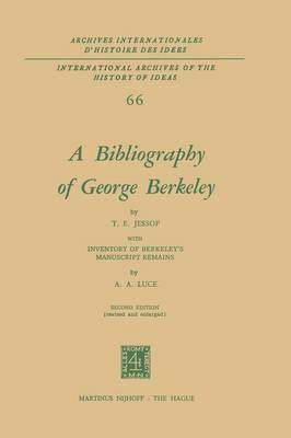 T.E. Jessop, T. E. Jessop - Bibliography of George Berkeley, Häftad