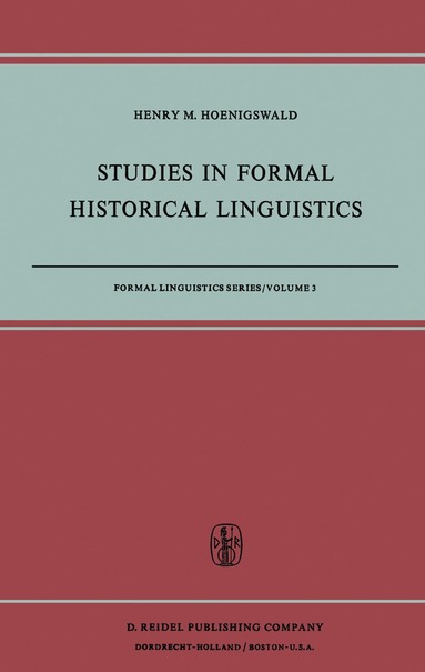 bokomslag Studies in Formal Historical Linguistics