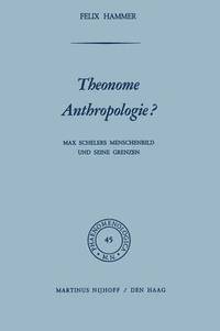 bokomslag Theonome Anthropologie?