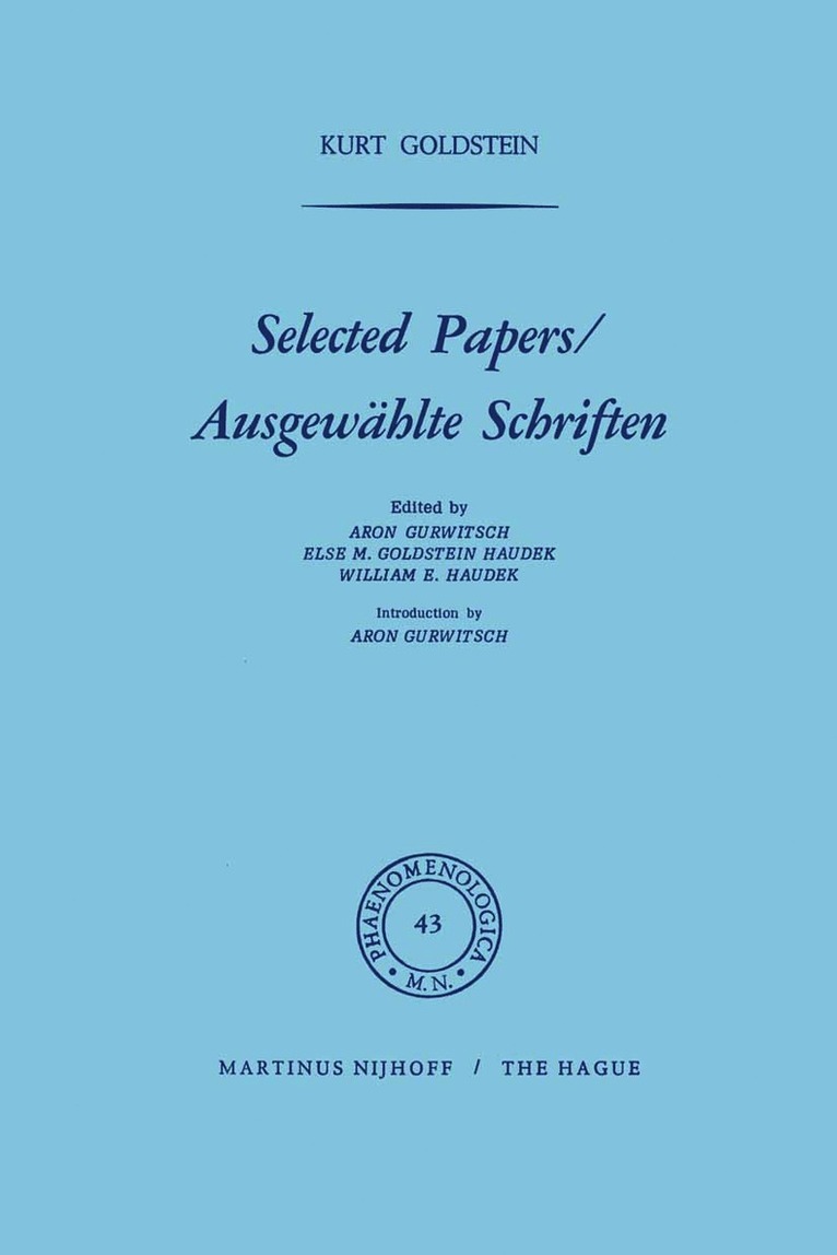 Selected Papers/Ausgewhlte Schriften 1