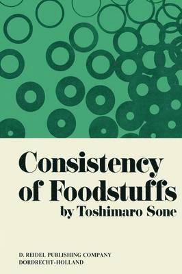bokomslag Consistency of Foodstuffs