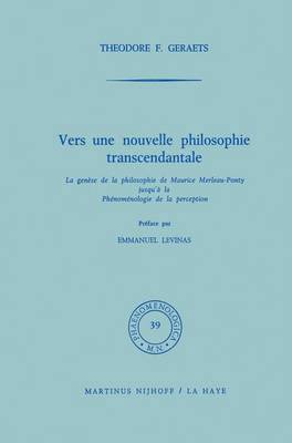 bokomslag Vers une nouvelle philosophie transcendantale