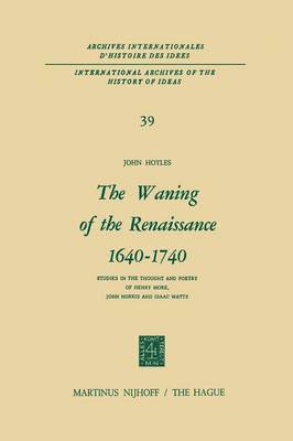 The Waning of the Renaissance 16401740 1