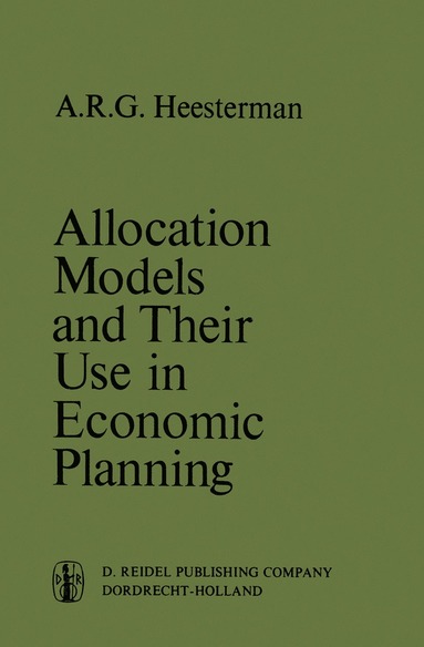 bokomslag Allocation Models and their Use in Economic Planning