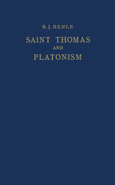 bokomslag Saint Thomas and Platonism