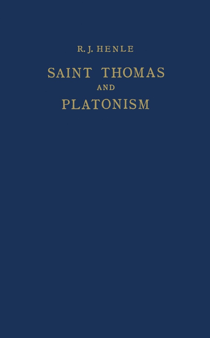 Saint Thomas and Platonism 1