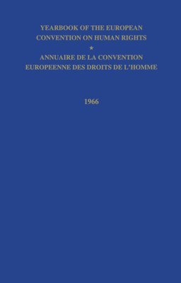 bokomslag Yearbook of the European Convention on Human Right/Annuaire de la Convention Europeenne des Droits de L'Homme