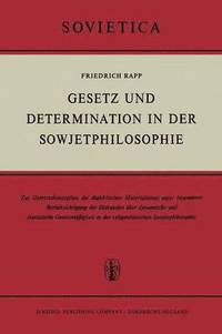 bokomslag Gesetz und Determination in der Sowjetphilosophie