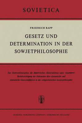 Gesetz und Determination in der Sowjetphilosophie 1