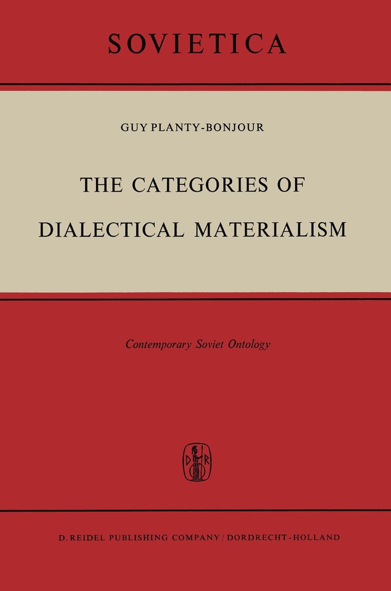 Guy Planty-Bonjour - Categories of Dialectical Materialism, Häftad