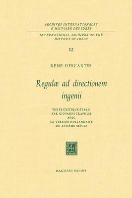 bokomslag Regulæ ad Directionem IngenII