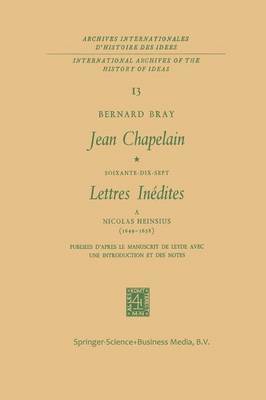 Jean Chapelain Soixante-Dix-Sept Lettres Inedites a Nicolas Heinsius (16491658) 1