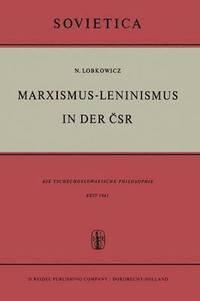 bokomslag Marxismus-Leninismus in der SR