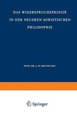 bokomslag Das Widerspruchsprinzip in der Neueren Sowjetischen Philosophie