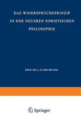 bokomslag Das Widerspruchsprinzip in der Neueren Sowjetischen Philosophie