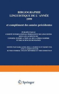bokomslag Bibliographie linguistique de lanne 1999/Linguistic Bibliography for the year 1999