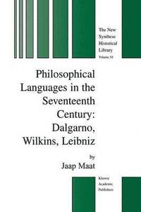 bokomslag Philosophical Languages in the Seventeenth Century