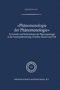 bokomslag Phnomenologie der Phnomenologie