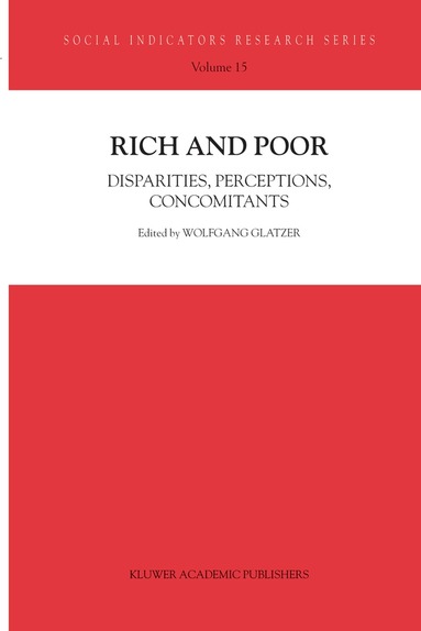 Wolfgang Glatzer - Rich and Poor, Häftad