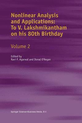 bokomslag Nonlinear Analysis and Applications: To V. Lakshmikantham on his 80th Birthday