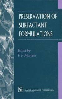 bokomslag Preservation of Surfactant Formulations