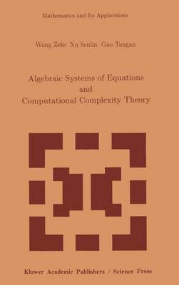 Algebraic Systems of Equations and Computational Complexity Theory 1