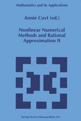 bokomslag Nonlinear Numerical Methods and Rational Approximation II