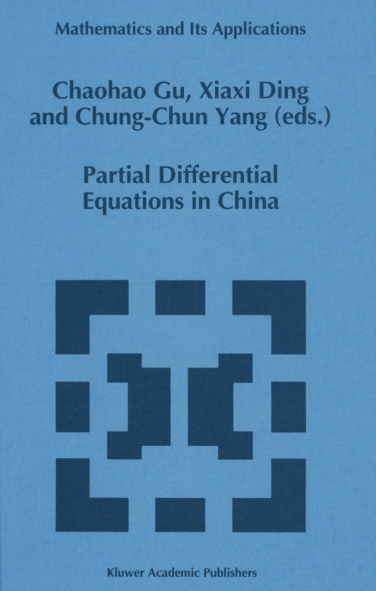 Partial Differential Equations in China 1