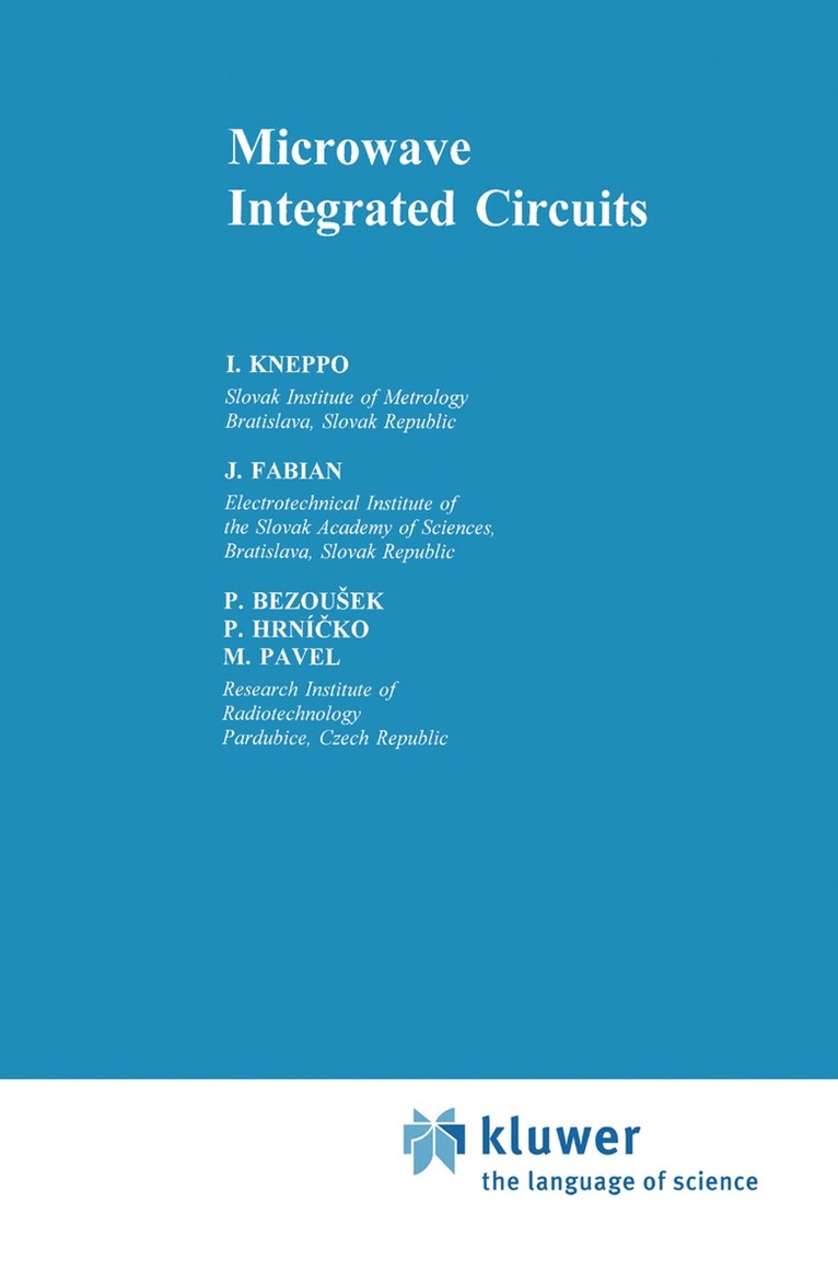 I. Kneppo - Microwave Integrated Circuits, Häftad