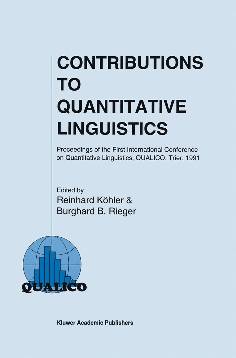 Contributions to Quantitative Linguistics 1