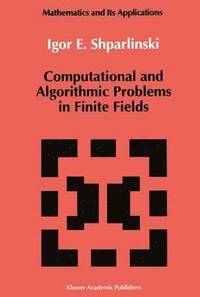 bokomslag Computational and Algorithmic Problems in Finite Fields