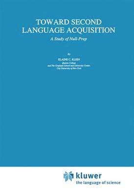 Toward Second Language Acquisition 1
