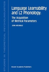 bokomslag Language Learnability and L2 Phonology