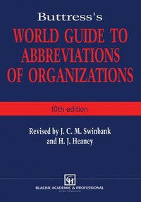 bokomslag Buttresss World Guide to Abbreviations of Organizations