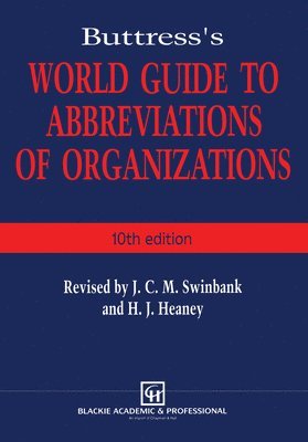 bokomslag Buttresss World Guide to Abbreviations of Organizations