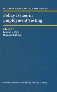 bokomslag Policy Issues in Employment Testing