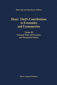 bokomslag Henri Theils Contributions to Economics and Econometrics