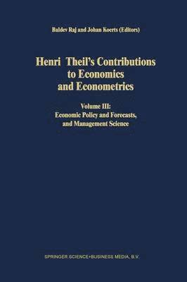 bokomslag Henri Theil's Contributions to Economics and Econometrics
