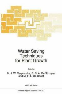 bokomslag Water Saving Techniques for Plant Growth