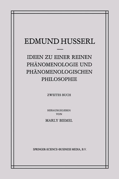 bokomslag Ideen zu einer Reinen Phnomenologie und Phnomenologischen Philosophie