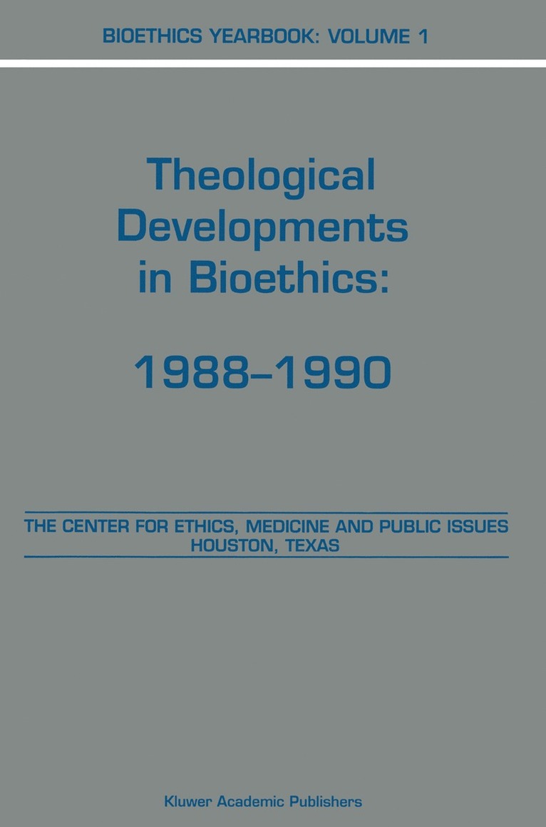 Bioethics Yearbook