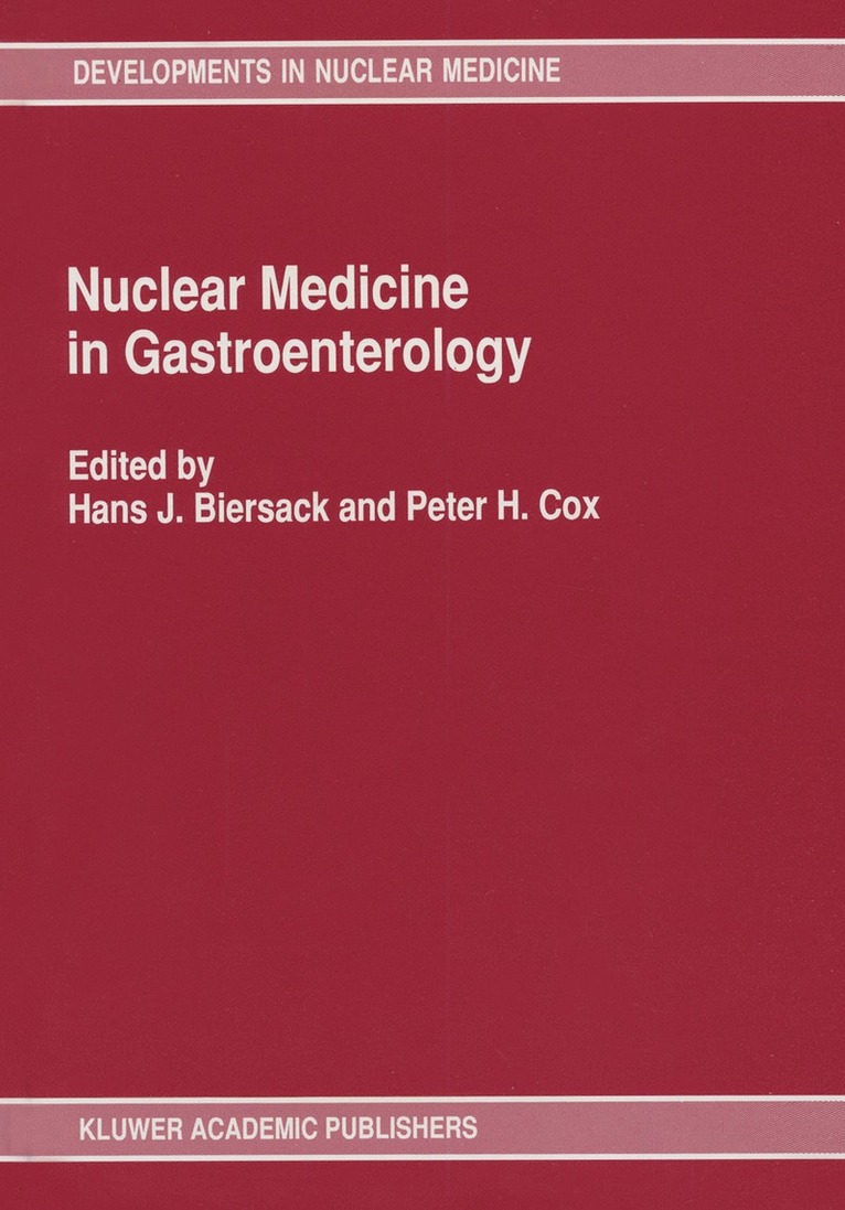 H.J. Biersack, P.H. Cox, H. J. Biersack, P. H. Cox - Nuclear Medicine in Gastroenterology, Häftad