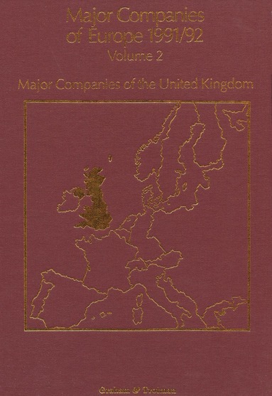 bokomslag Major Companies of Europe 1991/92